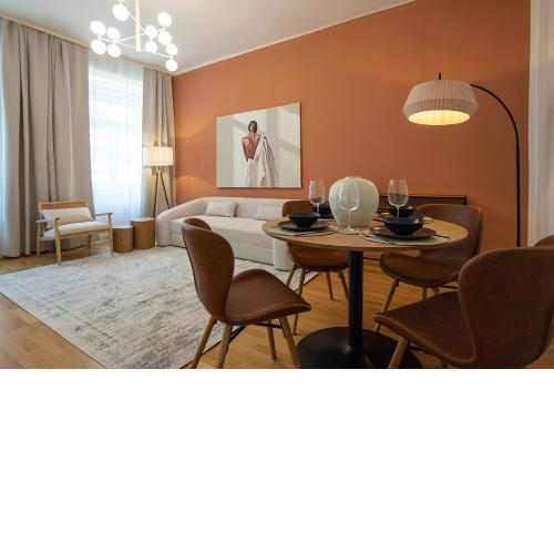 Bright 3-room apartment with a king-size bed