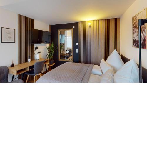 CROWN LIVING Studios - Studio für 2 Personen - Sitzplatz auf der Terrasse - kostenloser Parkplatz - Self Check-in