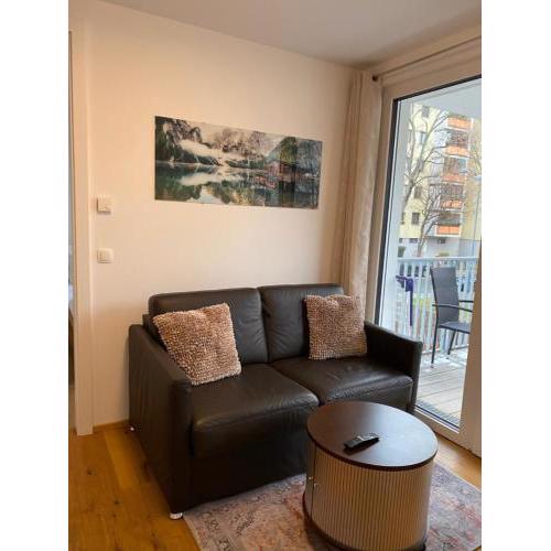 Modern apartment with balcony near city center