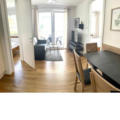 Modern apartment with big balcony near city center